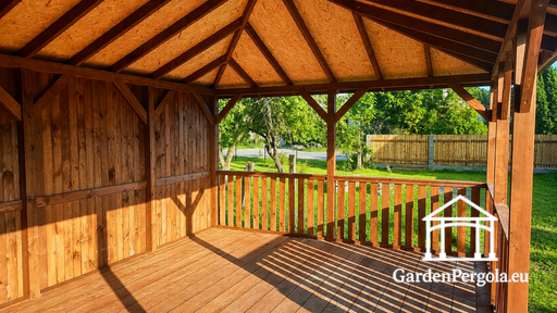 4x6 m Houten Tuinpaviljoen