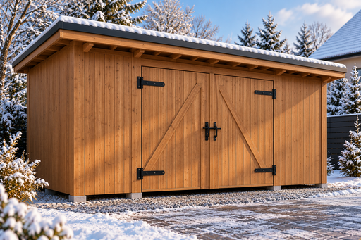 3 × 5 m houten tuinhuis met dubbele deuren - garden gazebo pergola