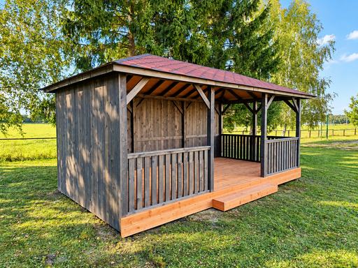 3x6 m houten tuinprieel