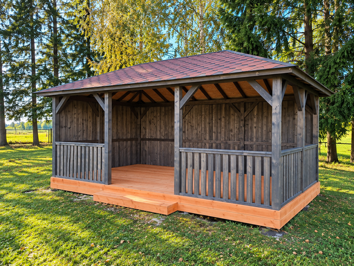 3x6 m houten tuinprieel
