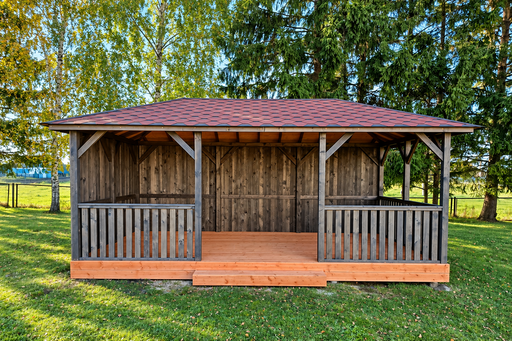 3x6 m houten tuinprieel - garden gazebo pergola