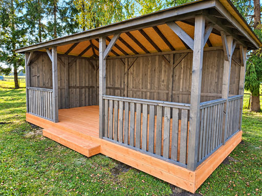 3x6 m houten tuinprieel