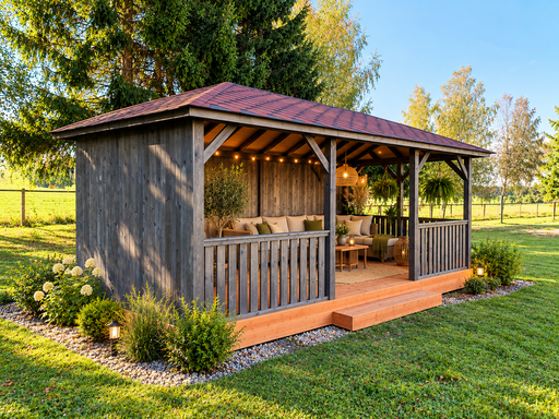 3x6 m houten tuinprieel